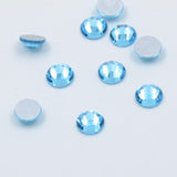 AQUAMARINE Flat Back Rhinestones Glass Crystal loose Beads wholesale bulk pack