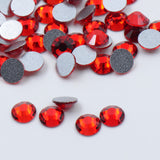 LT SIAM Flat Back Rhinestones Glass Crystal loose Beads wholesale bulk pack