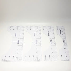T-shirt Ruler for Rhinestone Decals or Vinyls