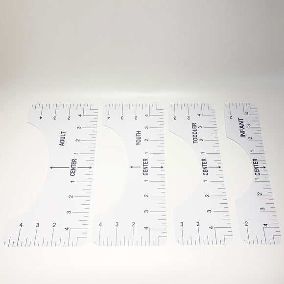 T-shirt Ruler for Rhinestone Decals or Vinyls